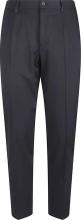 Dolce & Gabbana Wool Twill Broeken - Heren - Nette broeken - Blauw - S - Wol - Broeken