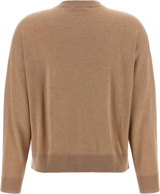 PESERICO Lurex Virgin Wool Sweater - Camel