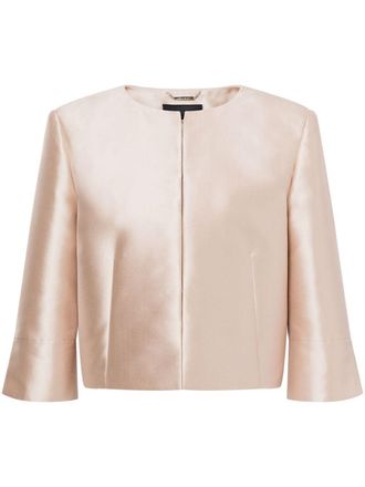 Alberta Ferretti Satijnen jack - Beige