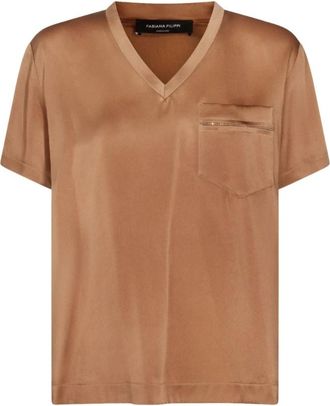 Fabiana Filippi Blouse - Dames - Blouses - Bruin - XS - Overhemden