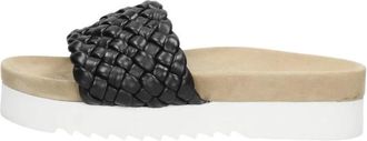 Maruti Billy Slide - Dames - Sandalen - Zwart - 37 EU - Leer - Schoenen