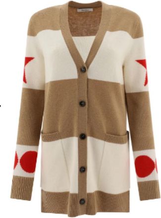 Max Mara Valido Cardigan - Dames - Vesten - Veelkleurig - S - Wol - Truien & Vesten