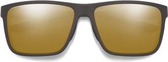 Smith Riptide 61mm Polarized Sport Square Sunglasses in Gravy /Glass Bronze at Nordstrom