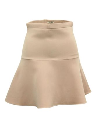 Miu Miu fluted mini skirt - women - Polyester - 36 - Pink
