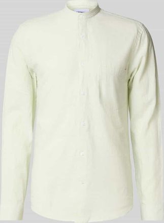 Lindbergh Lindbergh Regular Fit Freizeithemd aus Leinen-Baumwoll-Mix in Mint, Größe L