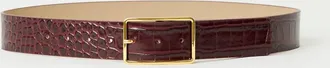 B-Low The Belt Womens Milla Leather Belt In Merlot Gold