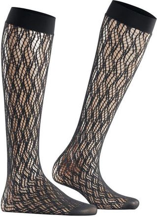 Falke Pure Shore Knee High Socks in Black at Nordstrom, Size 35-38