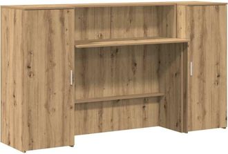 vidaXL Vidaxl - Mostrador de recepción roble artisian 180x50x103,5 cm