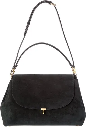 Toteme T-Lock Suede Shoulder Bag