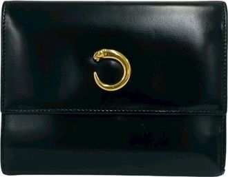 Cartier Black Leather Wallet (Tri-Fold) (Pre-Owned)