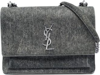Saint Laurent Pre-owned Saint Laurent Medium Denim Monogram Sunset Crossbody Ladies W2JU4NMMHA0DK3ED