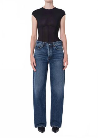 A Gold E Arc Wide Leg Jeans In Shortwave