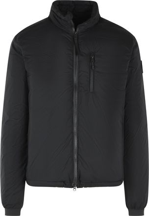 Canada Goose Black Polyamide Down Jacket With Raised Neck And Iconic Detailing