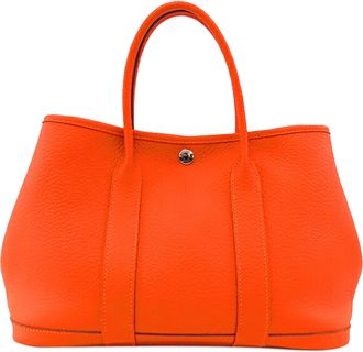 Herm&egrave;s Pre-owned Womens Leather Tote Bag - Orange - One Size
