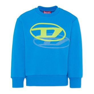 Diesel Kids Sweatshirts, male, Blue, 16 Y, Round Neck Sweatshirt