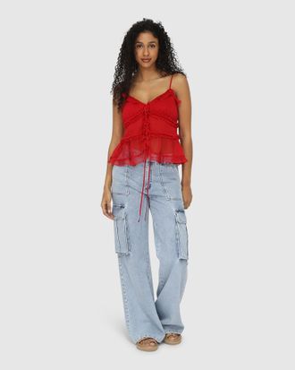 Belle & Bloom Heart Of Glass Chiffon Cami