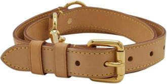 Louis Vuitton Pre-owned Accessories, female, Beige, Size: ONE SIZE Pre-owned Keepall Bandouliere Leather Shoulder Strap