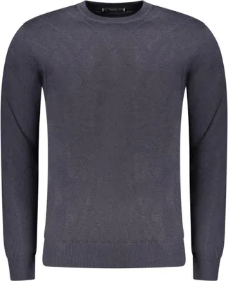 Guess Blue Wool Mens Sweatshirt