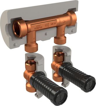 Kemper Grupo Divisor De Flujo Venturi Kemper Khs -din&aacute;mico-, Para Montaje Empotrado, Paso Rosca Interior, Figura 650 00, Dn 15, Dn 15, 6500001500