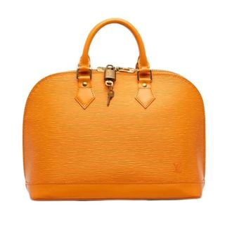 Louis Vuitton Pre-owned Alma PM - Dames - Pre-owned - Oranje - Maat: ONE Size Leer