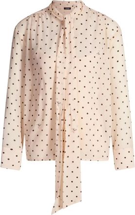 Joop Dames, Blouses & Shirts, Beige, Maat: L Chiffon