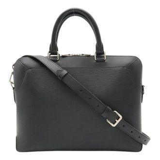 Louis Vuitton Pre-owned Epi Oliver Briefcase - Dames - Pre-owned - Zwart - Maat: ONE Size Leer