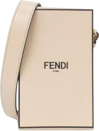 Fendi Pre-owned Cross Body Bags, female, Beige, Size: ONE SIZE Pre-owned Vintage Shoulder Bag