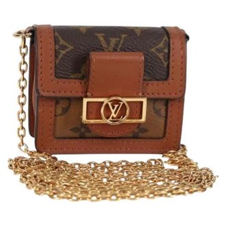 Louis Vuitton Pre-owned Mini Bags, female, Brown, Size: ONE SIZE Pre-owned Micro Dauphine Shoulder Bag