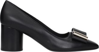 Ferragamo Lena Damens Pumps aus schwarzem Leder