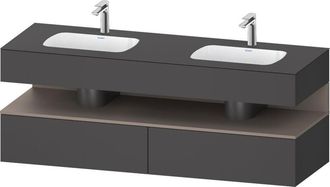 Duravit Qatego Lavabo Encastrado Con Base De Lavabo Consola, - Duravit