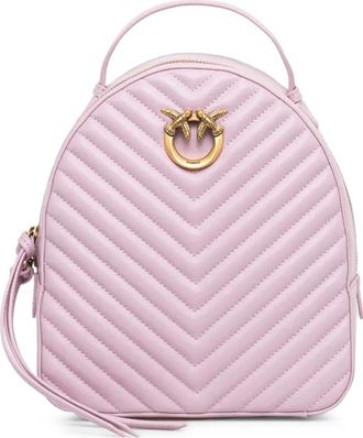 Pinko leather backpack - women - Polyester/Calf Leather - OS