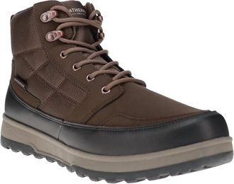 Weatherproof Mens Jenkins Hiking Outdoor Trekking High Top Boots In Brown