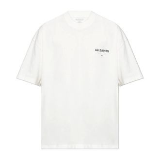 AllSaints Tops, Heren, Wit, S, Katoen, Warsaw T-Shirt