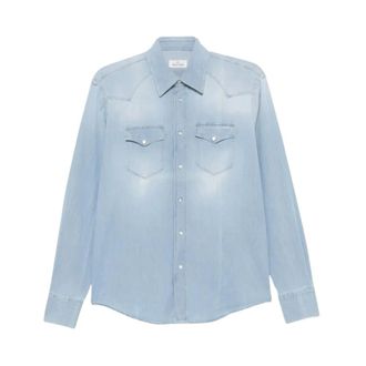 Alessandro Gherardi Denim Shirts, male, Blue, Size: 2XL Denim Shirt