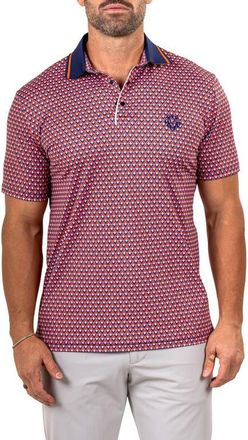 Maceoo Martyr0001 Print Golf Polo in Red at Nordstrom, Size 4