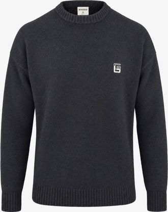 Genti Monogram Boucl&eacute; Roundneck | Zwart