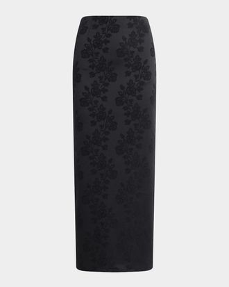 Favorite Daughter The As Promised Floral Jacquard Maxi Skirt