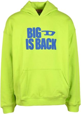 Diesel Hoodies, male, Green, L, sweatshirt
