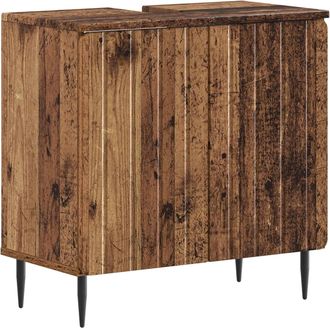 vidaXL Mueble De Lavabo Para Ba&ntilde;o Zwolle Madera Envejecida Vidaxl