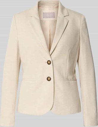 Christian Berg Regular Fit Blazer mit Reverskragen in Sand, Gr&ouml;&szlig;e 34