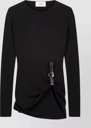 Coperni long sleeve fitted top with side detail