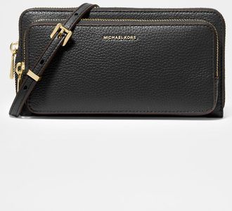 Michael Kors Jet Set Large Leather Continental Crossbody Bag