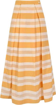 Herno Conte blend skirt with maxi stripes