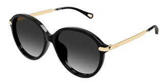 Chlo&eacute; CH0358SK Asian Fit 001 Womens Sunglasses Black Size 59