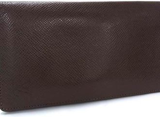 Louis Vuitton Brown Grizzly Taiga Leather Long Wallet (Bi-Fold) (Pre-Owned)
