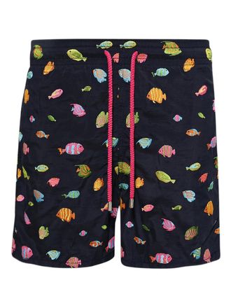 Vilebrequin Mistral fish-motif swim shorts - Blue