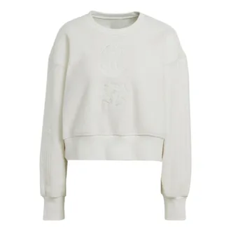 adidas (WMNS) adidas Originals Graphic Polar Fleece Sweatshirts White HM1608