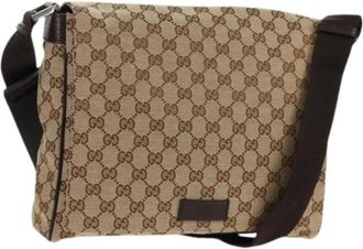 Gucci Pre-owned Cross Body Bags, female, Beige, Size: ONE SIZE Pre-owned Vintage Cross Body Bag
