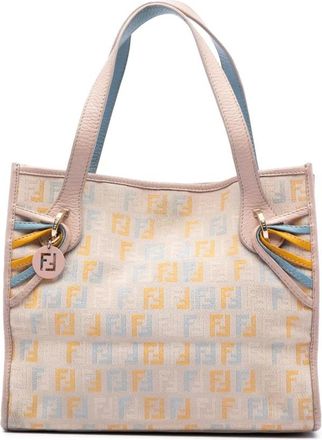 Fendi Pre-owned Tote Bags, female, Brown, Size: ONE SIZE Pre-owned Carryall Tote