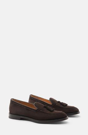 Scarosso William Loafers in Brown - Suede at Nordstrom, Size 41.5